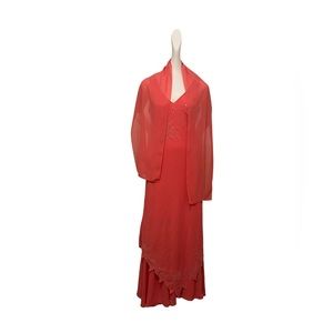 Fancy elegant, color: Salmon, dresses for women brand new
